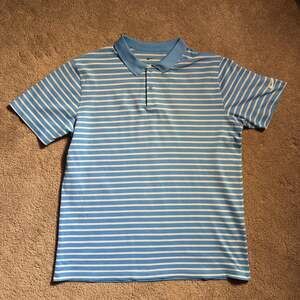 Nike Dri-FIT Victory Men's Striped Golf Polo Blue White